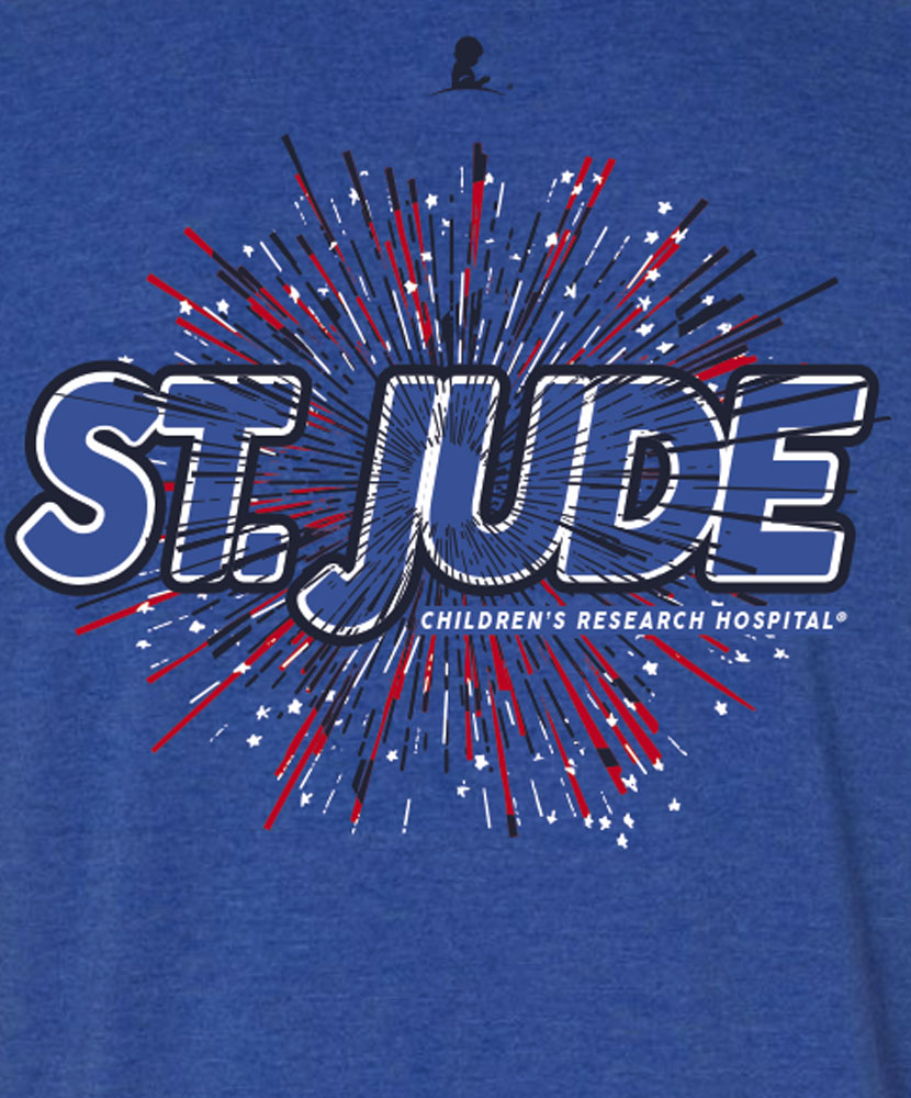 St. Jude Fireworks Jersey Pocket T-Shirt